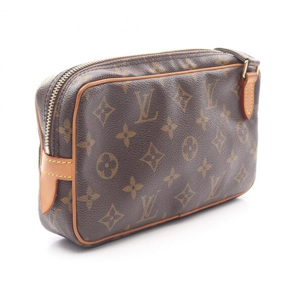LOUIS VUITTON Brown Monogram Leather Shoulder Bag - Picture 2 of 14